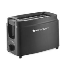 Acura Plus Pop Up Slice Toaster, Removable Crumb Tray- Black